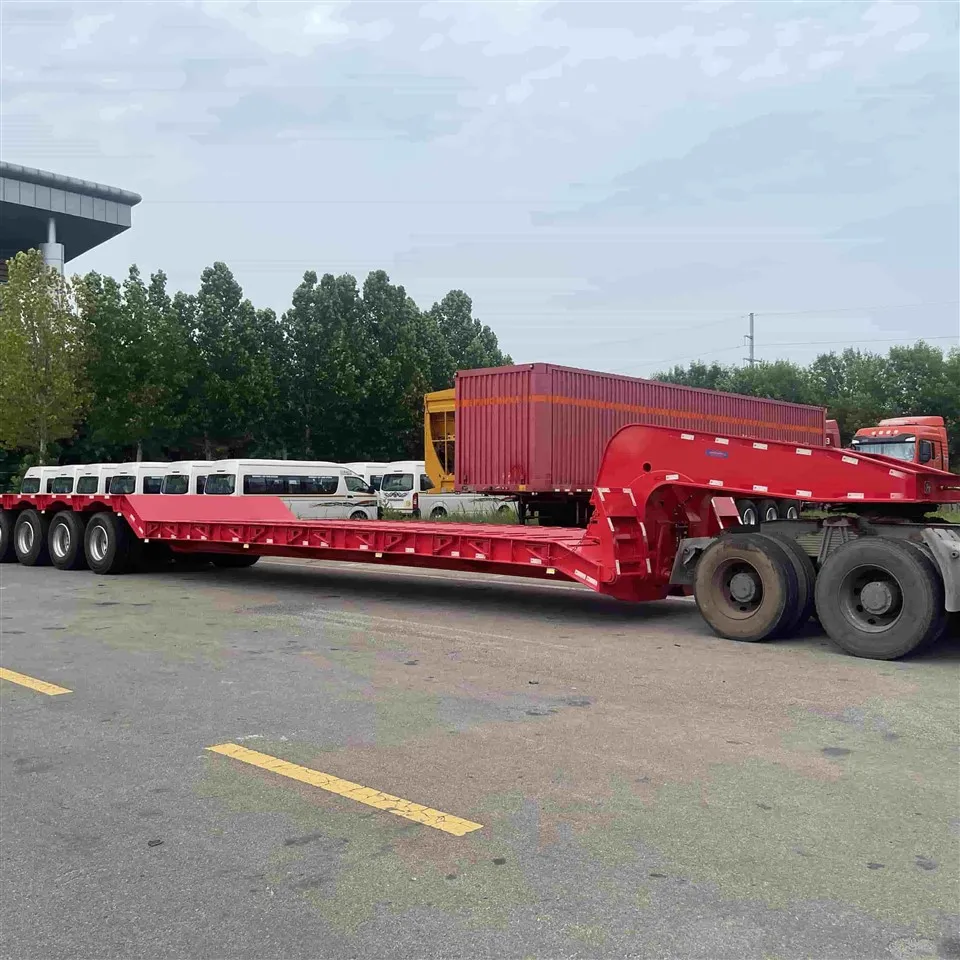 3 Axle Gooseneck Lowboy Low Bed Low Bed Semi Treiler