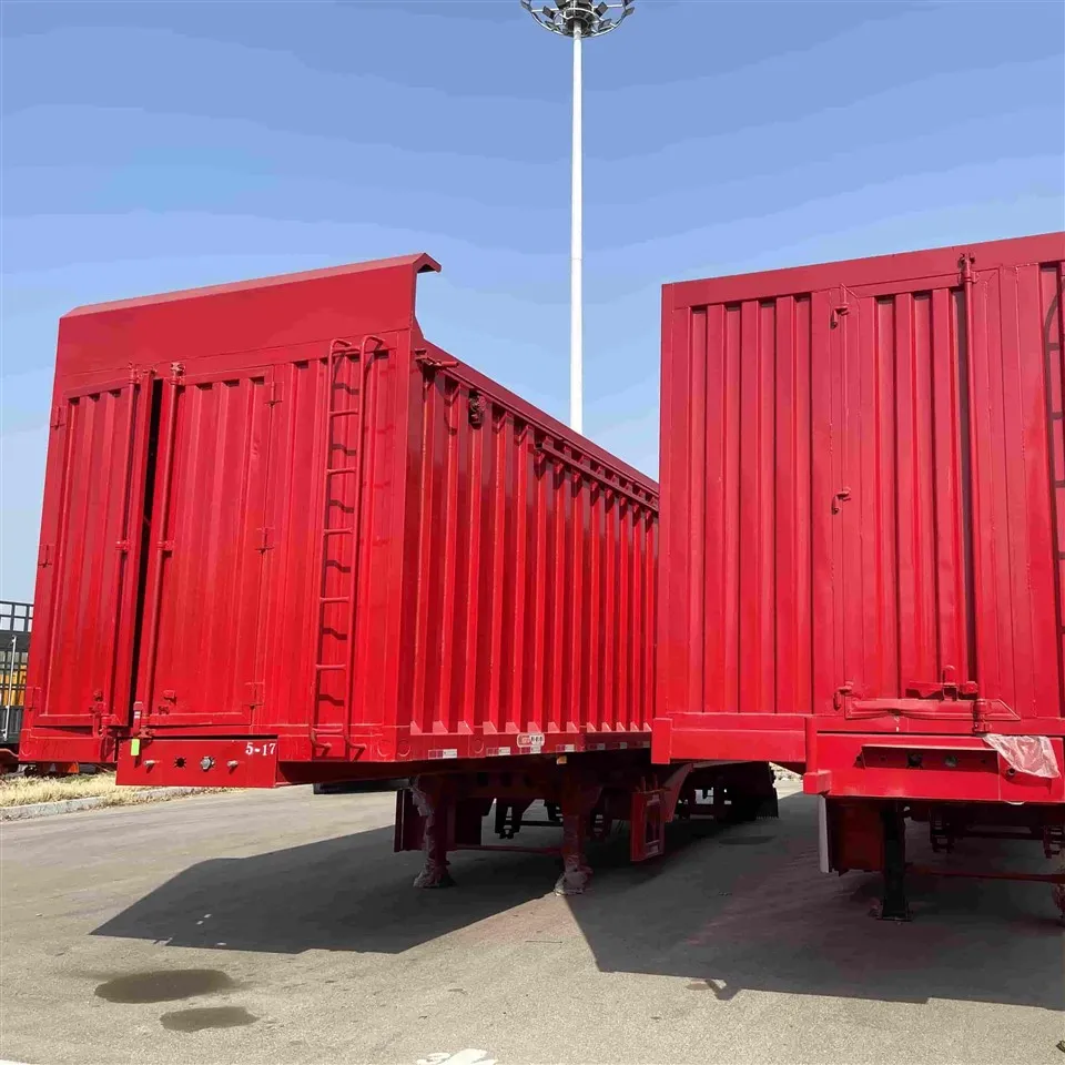 Piekabes transportlīdzeklis 40ft 53ft slēgts kastes furgona tipa pusdreileris